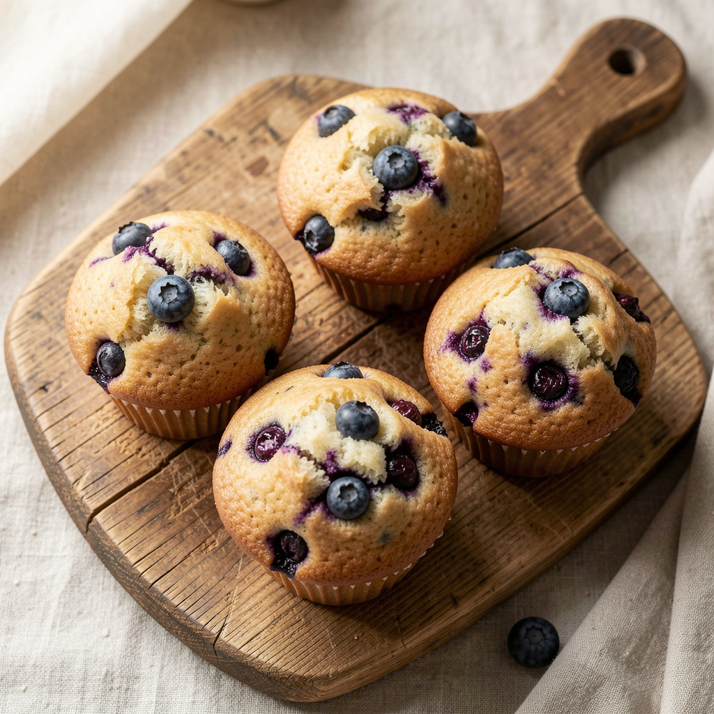 Banana Blueberry Muffins